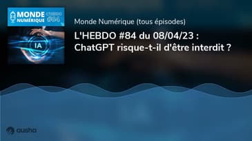 L'HEBDO #84 du 08/04/23 : ChatGPT risque-t-il d'être interdit ?