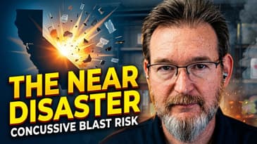 The concussive blast California came dangerously close to