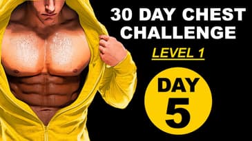 Fitness 30 DAY  CHEST challenge  Day 5  - Level 1 🟡  no equipment chest workout only push ups #p4p