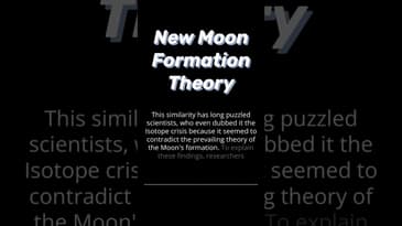New Moon Formation Theory