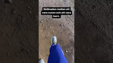 Skillnaden mellan att vara vuxen och att vara barn...