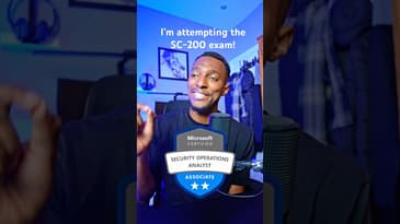 I’m taking the SC-200 Microsoft Certified: Security Operations Analyst Associate Exam!