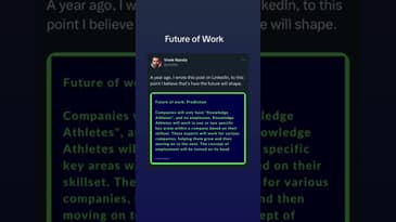 future of work #futureofwork #careeradvice #predictions #career #work #gigeconomy #creators