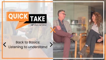 Back to Basics: Listening to understand