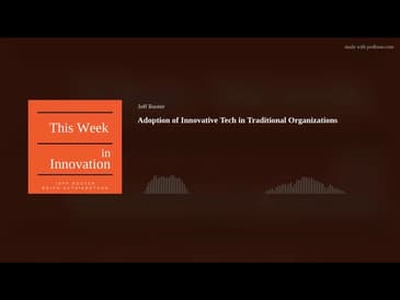 Adoption of Innovative Tech in Traditional Organizations. #tri2022
