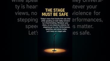 On Broadway, Disney, or any stage — the spotlight should never come with fear.