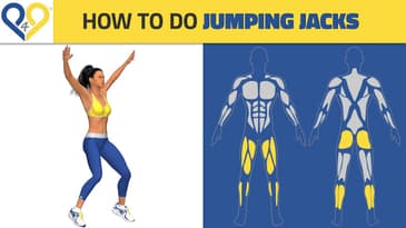 How to do Jumping Jacks exercise - Best Cardio Exercises video tutorial