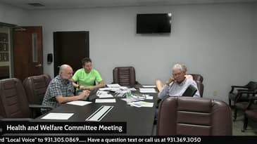 Health and Welfare Committee Meeting