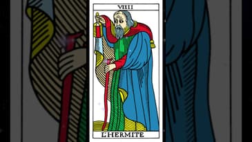 VIIII. The Hermit Card (Marseille Tarot)