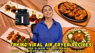 COOKING HEALTHY PROTEIN RICH AIR FRYER RECIPES | DO VIRAL RECIPES WORK FOR A HOME COOK? | Aanam C