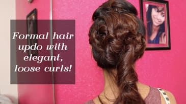 Formal Hair Updo With Elegant Loose Curls | Indian Wedding Special