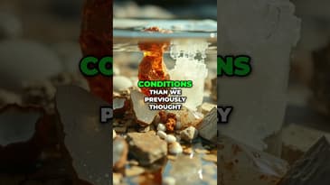 Life's Building Blocks: Ice Holds Organic Molecules! #shorts