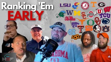 HOF College Football LIVE: Our WAY-TOO-EARLY Top 25 Rankings