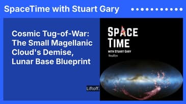 Cosmic Tug-of-War: The Small Magellanic Cloud's Demise, Lunar Base Blueprint