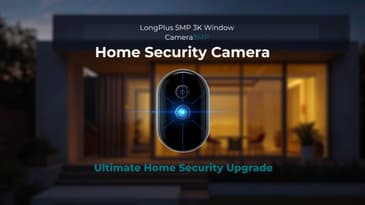 I Tested the LongPlus 5MP 3K Window Camera — Home Security Without Drilling?!