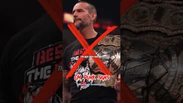 CM Punk signs being taken away