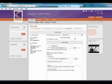 Allocate a Kolbe Index~
