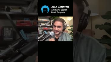 Alex Banayan shared the Tim Ferris Cold Email Template! #email #entrepreneur #shorts  #success