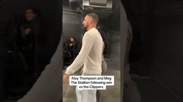 Klay Thompson and Megan The Stallion. #thepullupbasketballpodcast #couple #nba