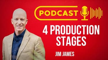 What are the 4 stages of podcast production and key considerations.