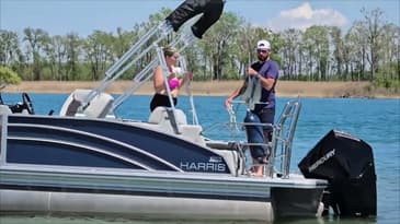 Someone had to many beers, running around on the pontoon boat. 