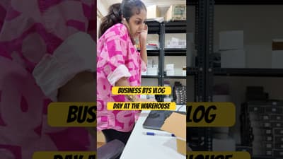 BUSINESS WAREHOUSE MINI VLOG: Indian bootstrapped beauty brand owner