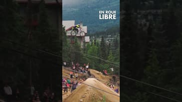 Tomas Lemoine a marqué l’histoire des Crankworkx avec ce saut incroyable sur un semi-rigide.