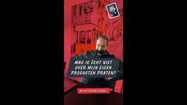 Mag ik echt niet over mijn eigen product praten? | #justaskmichael