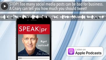 STOP! Too many social media posts can be bad for business. A Cnary can tell you how much you should