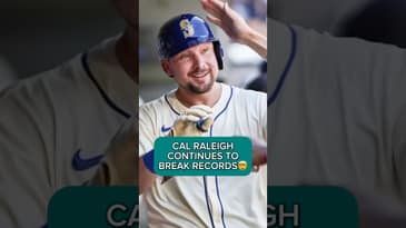 CAL RALEIGH CONTINUES TO BREAK RECORDS #mlb #baseball #mariners
