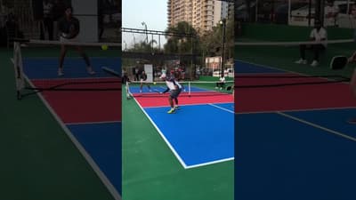 Vrushali and Ajay get the best of Mihika/Rohin at Pickle Slam at The Picklepoint Pune #pickleball