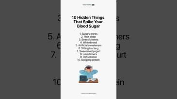 10 Hidden Things That Spike Your Blood Sugar #longevity #bloodsugar #healthyaging