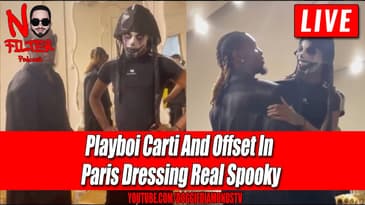 Playboi Carti And Offset In Paris Dressing Real Spooky
