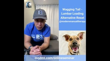 Tail Wag for Lumbar Loading - Prone Press Up Variation