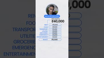 Kya Rs 40,000 se PROPER BUDGET Bann Sakta hain?! | Ankur Warikoo #shorts