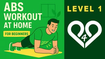 Abs Workout At Home For Beginners - LEVEL 1 | No Equipment | Easy Flat Belly Routine #p4p