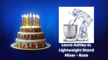 "Watch This Stunning Laura Ashley Floral-Print Stand Mixer Effortlessly Whip Up Perfect Batter!"