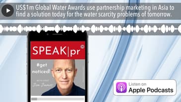 US$1m Global Water Awards use partnership marketing in Asia to find a solution today for the water