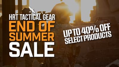 Save up to 40% during the HRT Tactical Gear End of Summer Sale