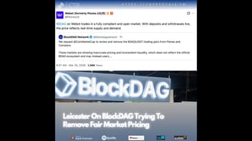 Leicester On BlockDAG Trying To Remove Fair Market Pricing (OOC)