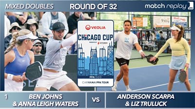 Ben Johns & Anna Leigh Waters vs Anderson Scarpa & Liz Truluck at the PPA Veolia Chicago Cup