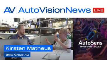 Live at AutoSens Brussels 2022 - Kirsten Matheus - BMW Group AG