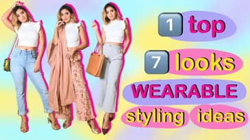 WEARABLE Outfit Ideas | 1 Crop Top Many Ways | Everyday Outfit Ideas