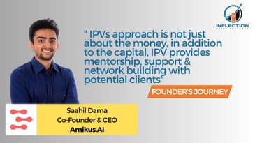 Saahil Dama | Co-Founder & CEO | Amikus.AI | On his Journey with Inflection Point Ventures