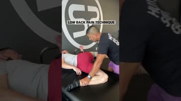 Low back pain technique to reduce pain for physical therapists | Dr. Chris Garcia