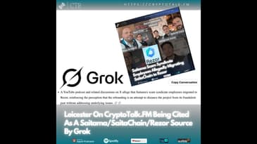 Leicester On CryptoTalk.FM Being Cited As A #Saitama/ #SaitaChain / #Rezor Source By #Grok (OOC)