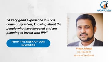 Vinay Jaiswal | Co - Founder | Aurone Ventures | On his Investment Journey with IPV