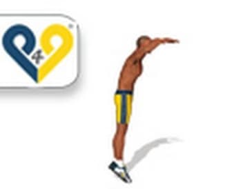 Burpees con salto ( esercizio resistenza aerobica )