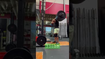 330lb front squat attempt | Dr. Chris Garcia