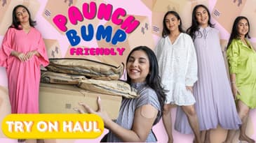 Maternity Fashion Try On Haul! Mid size, paunch and baby bump friendly outfit ideas | Aanam C